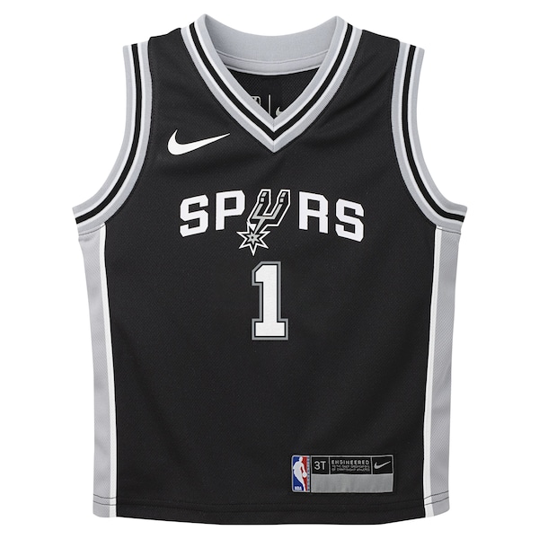 Victor Wembanyama San Antonio Spurs Nike Preschool Swingman Player Jersey - Icon Edition - Black