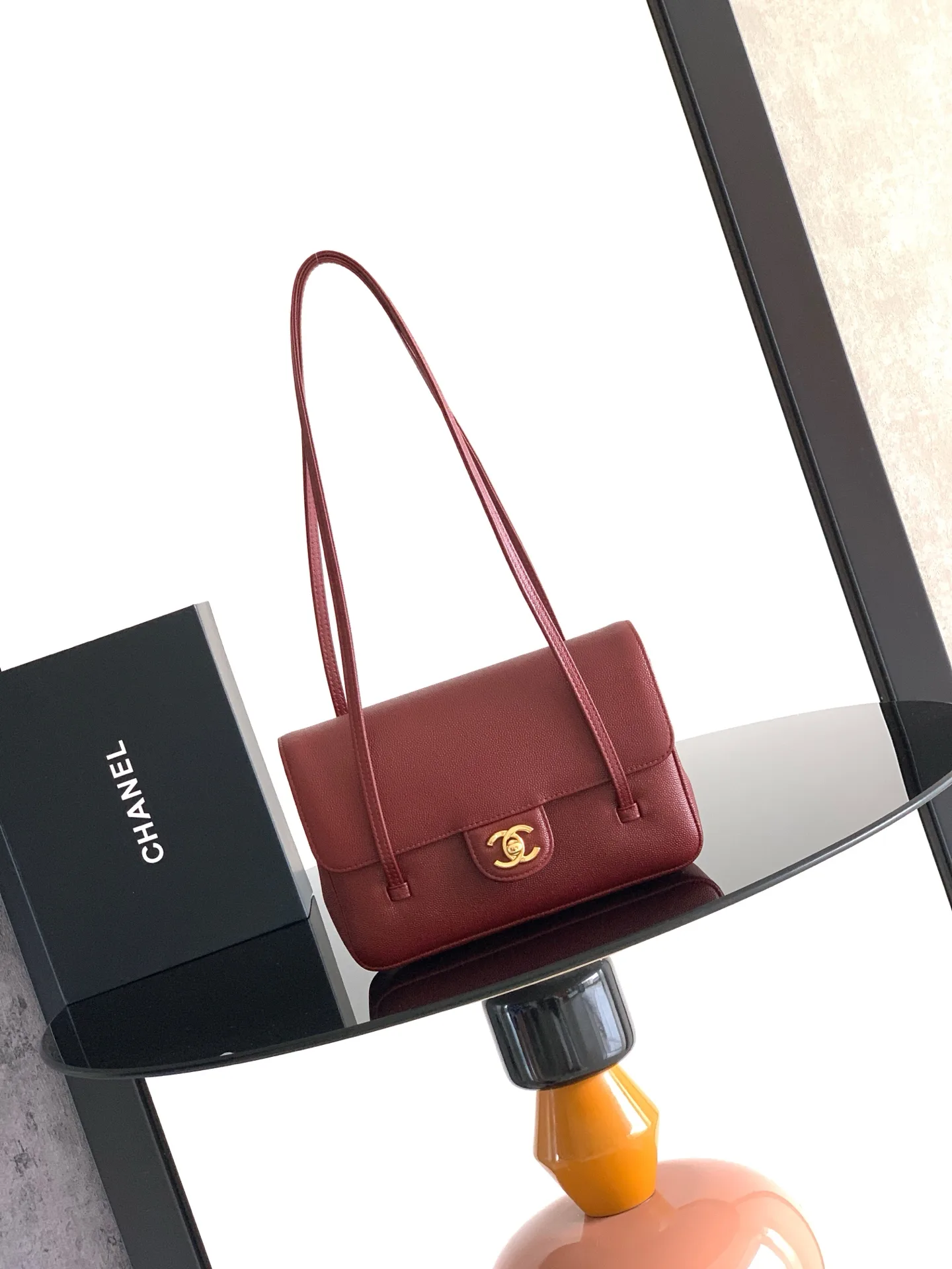 Chanel Grained Leather Top Handle Bag product photo from LabelPicks
