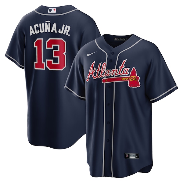 Ronald Acuna Jr. Atlanta Braves Nike Alternate Replica Player Name Jersey - Navy/White