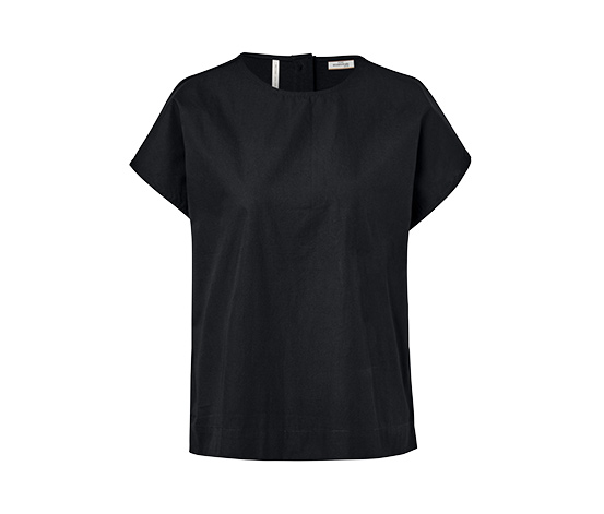 Blusenshirt im Materialmix