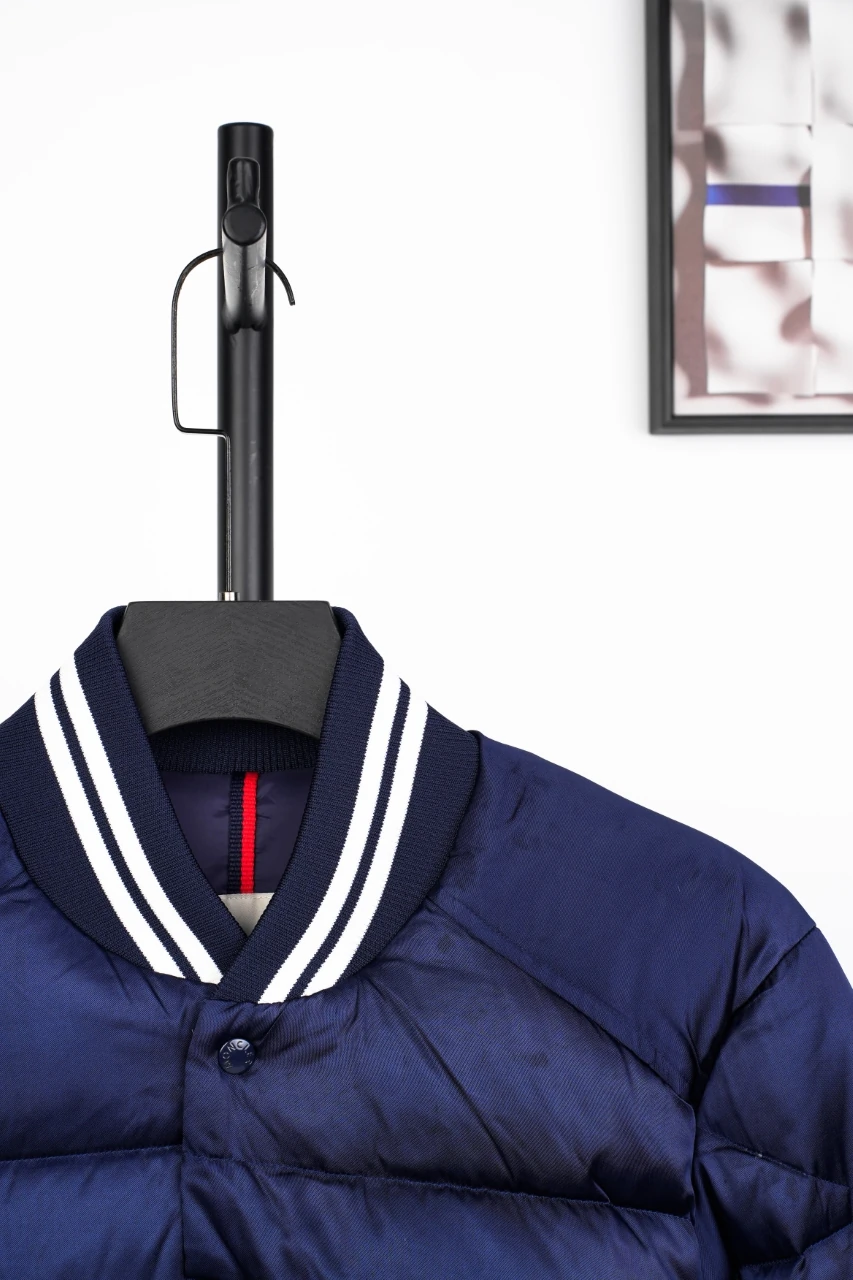 Moncler Navy Bomber Down Jacket product photo from LabelPicks