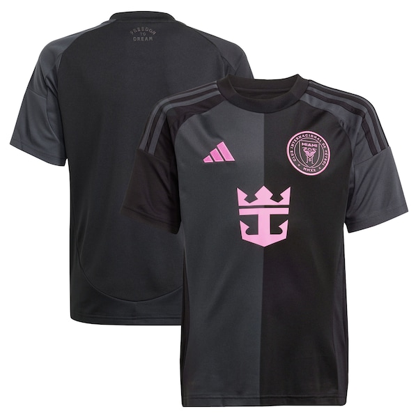 Inter Miami CF adidas Youth 2025 The Fortitude Kit Replica Jersey - Black