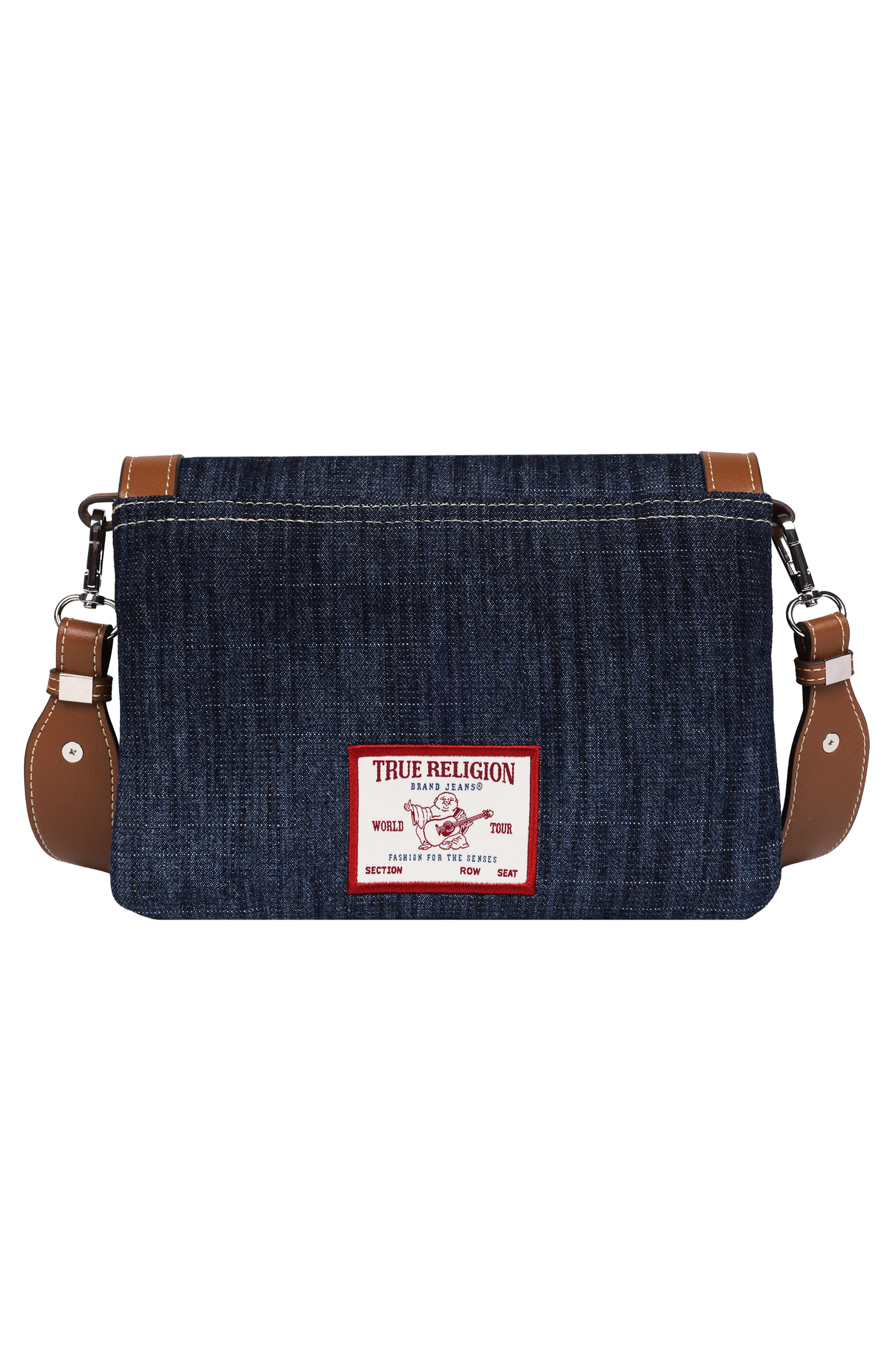 True Religion Logo Saddle Crossbody Bag