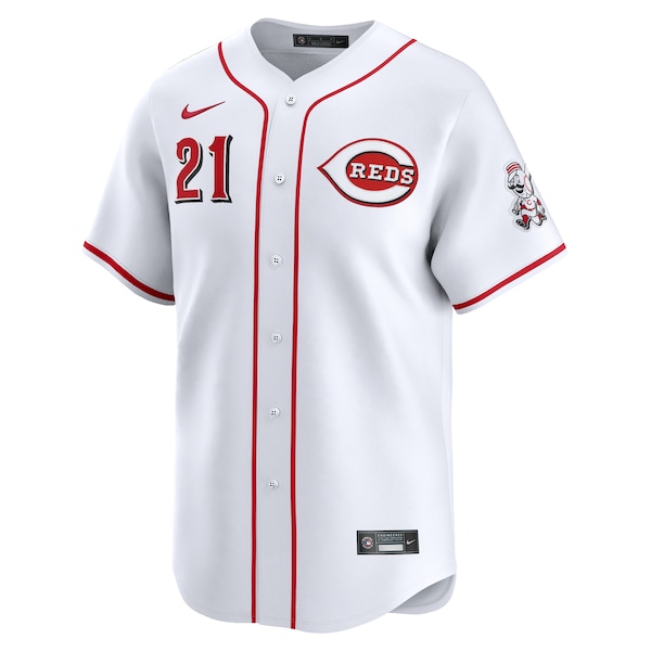 Hunter Greene Cincinnati Reds Nike Home Limited Player Jersey - White