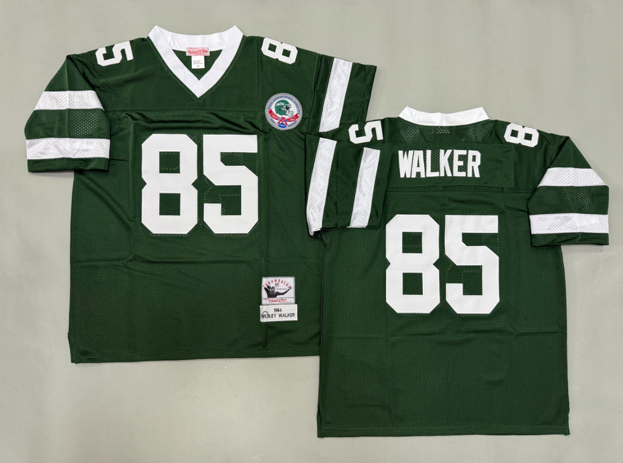 Wesley Walker New York Jets Authentic Throwback Retired Player Jersey
