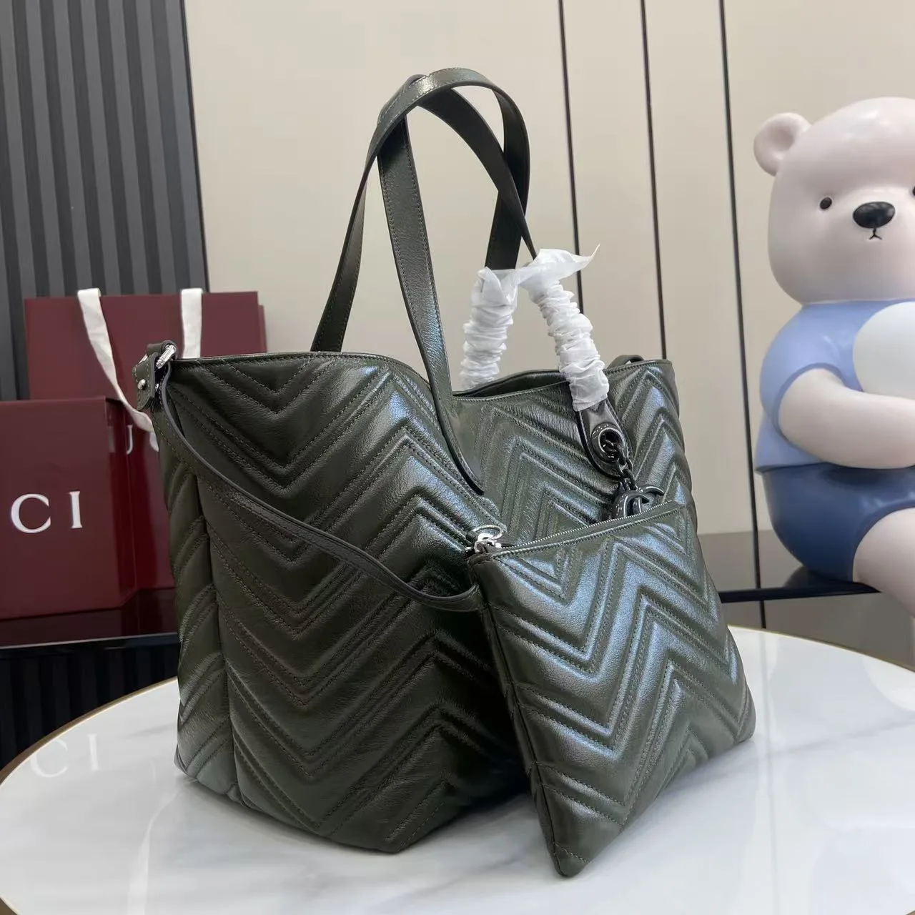 Gucci GG Supreme Canvas Marmont Tote Bag product photo from LabelPicks