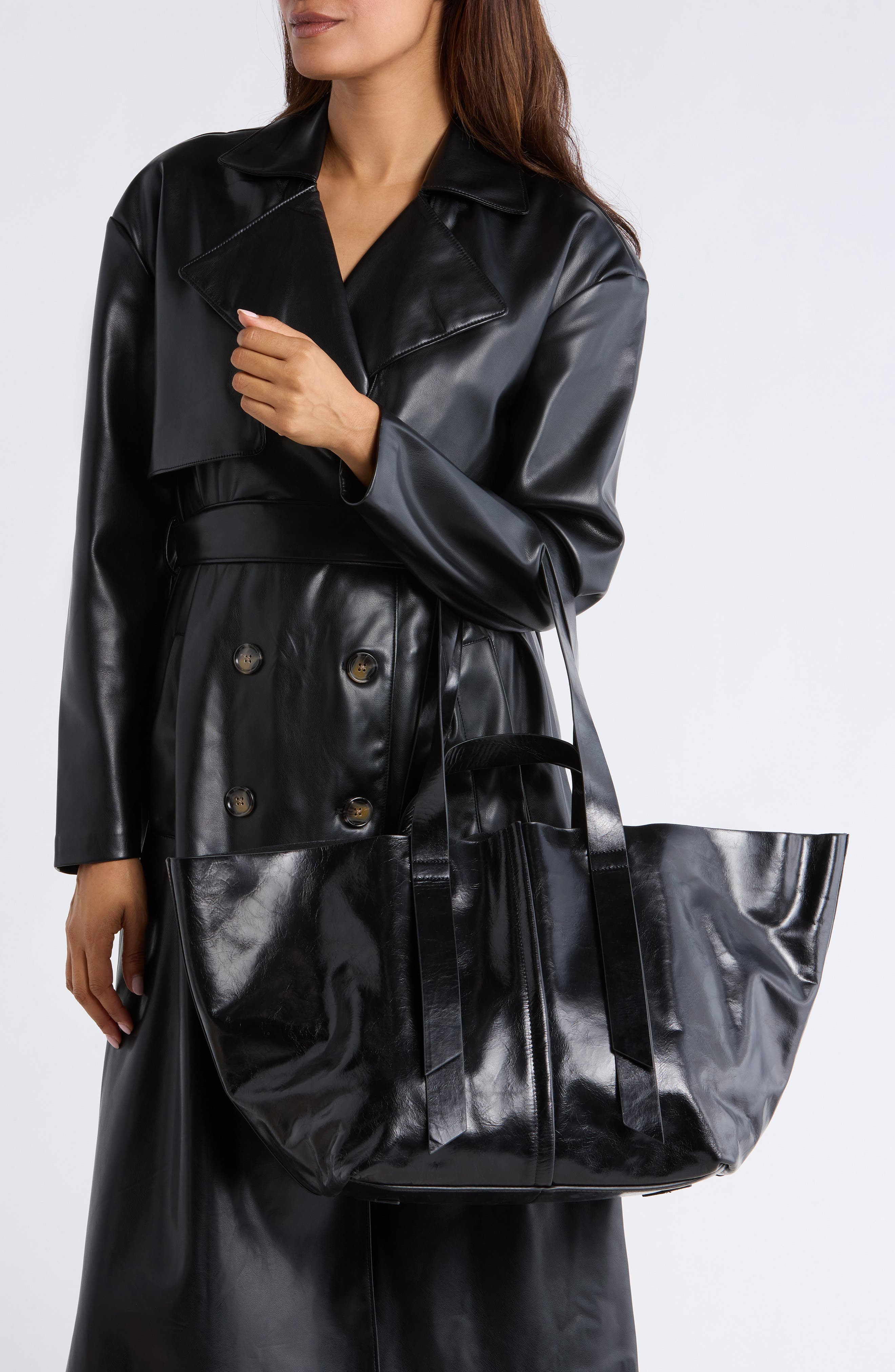 AllSaints Jacqueline Leather Tote