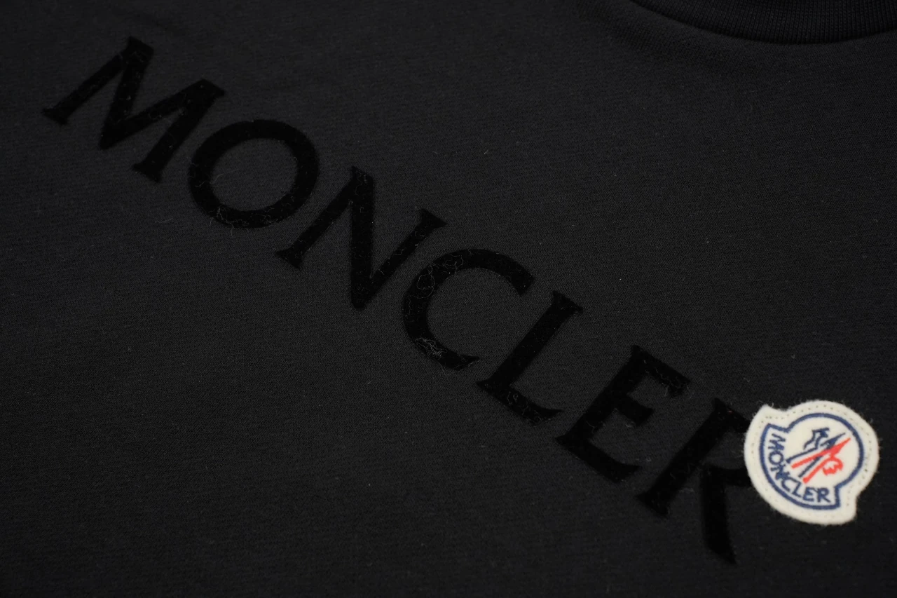 Moncler Black Diagonal Logo Crewneck Sweatshirt product photo from LabelPicks