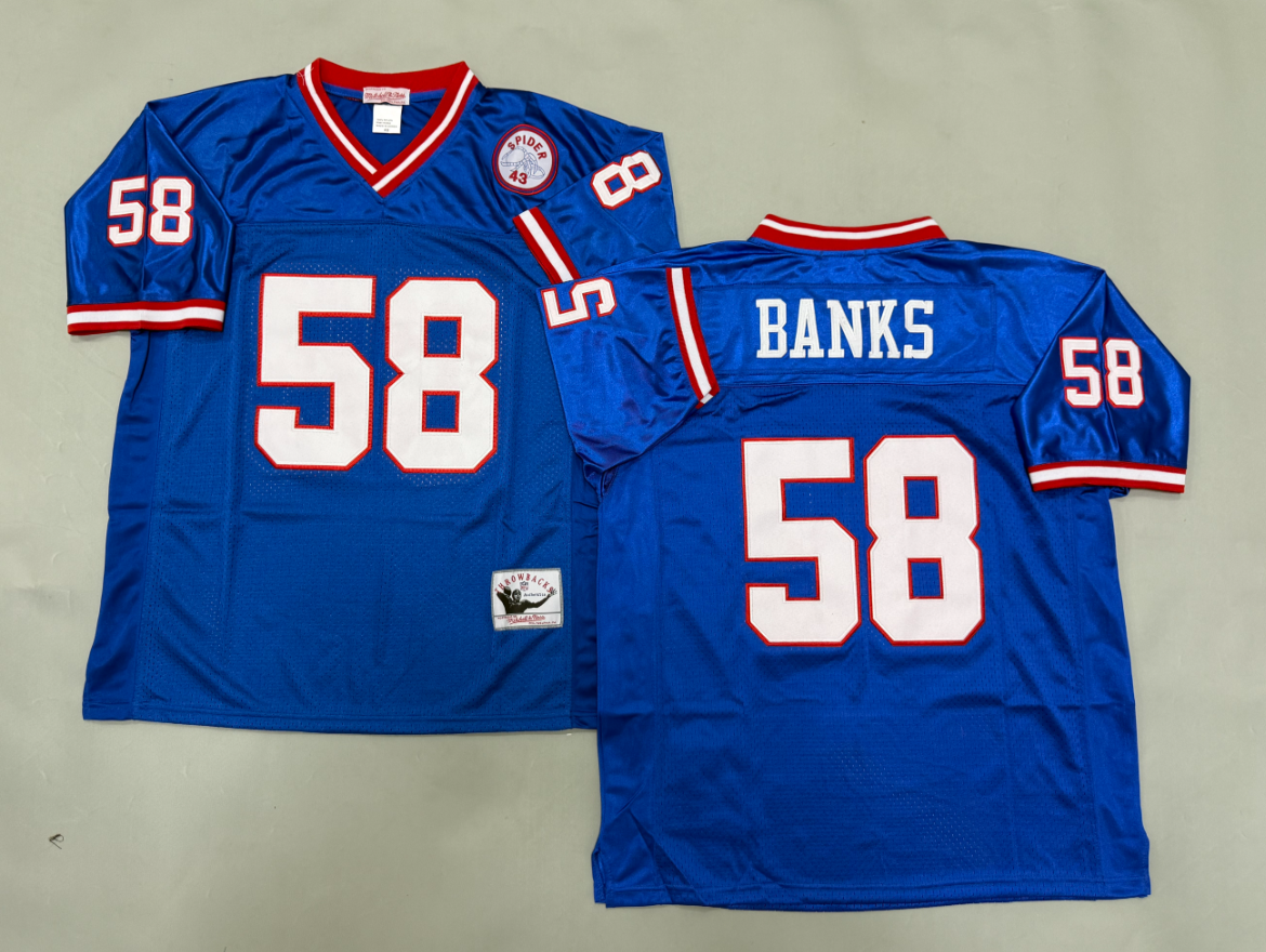 Carl Banks New York Giants Authentic Throwback Retired Player Jersey