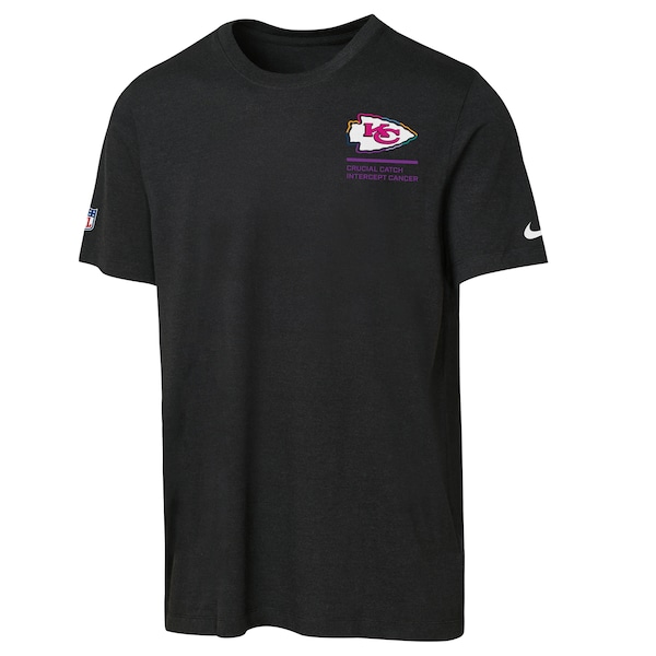 Kansas City Chiefs Nike Youth 2025 NFL Crucial Catch Tri-Blend Dri-FIT T-Shirt - Black