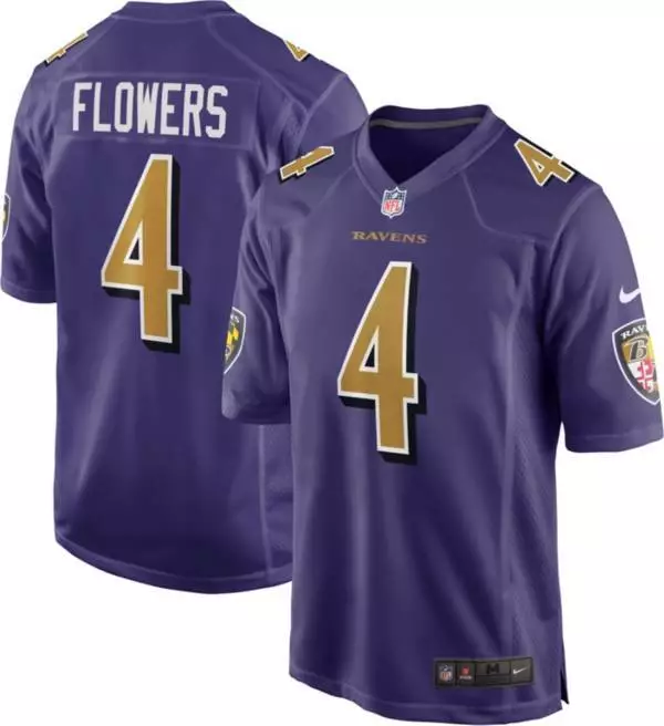 Zay Flowers Baltimore Ravens Nike Vapor Untouchable Color Rush Limited Player Jersey - Purple