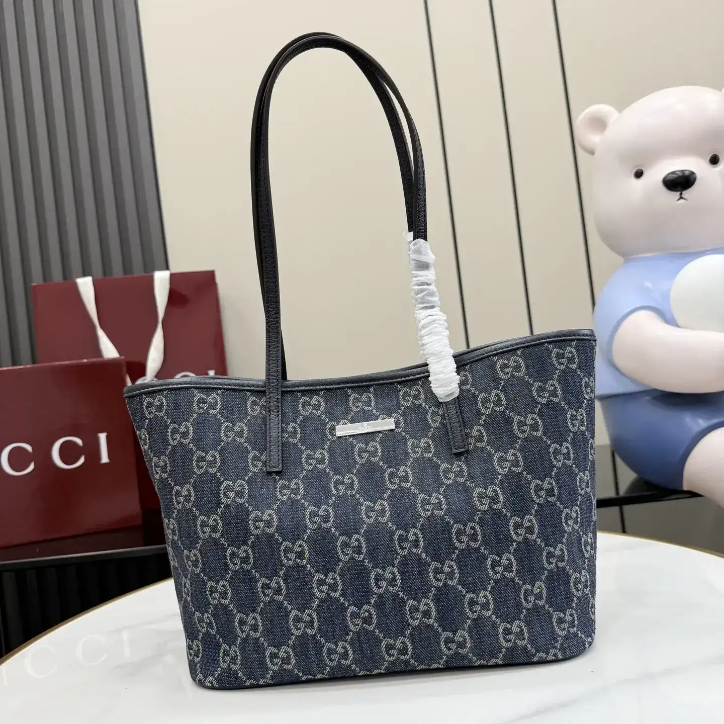Gucci Blue Generation Nylon Tote Bag product photo from LabelPicks