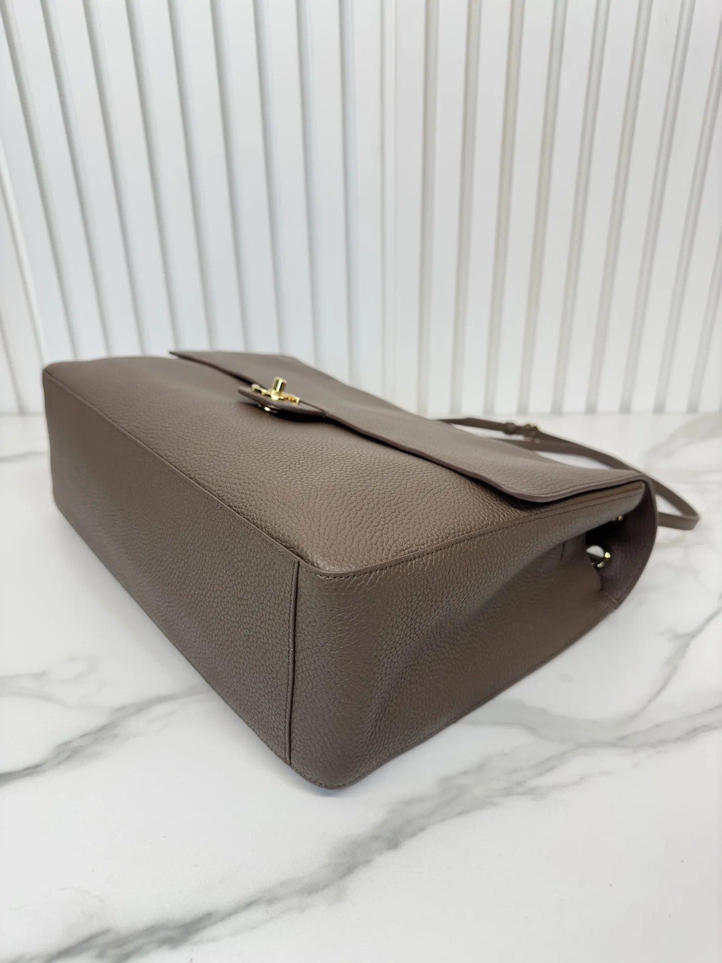 Chanel Classic Flap Brown Grained Leather Shoulder Bag product photo from LabelPicks