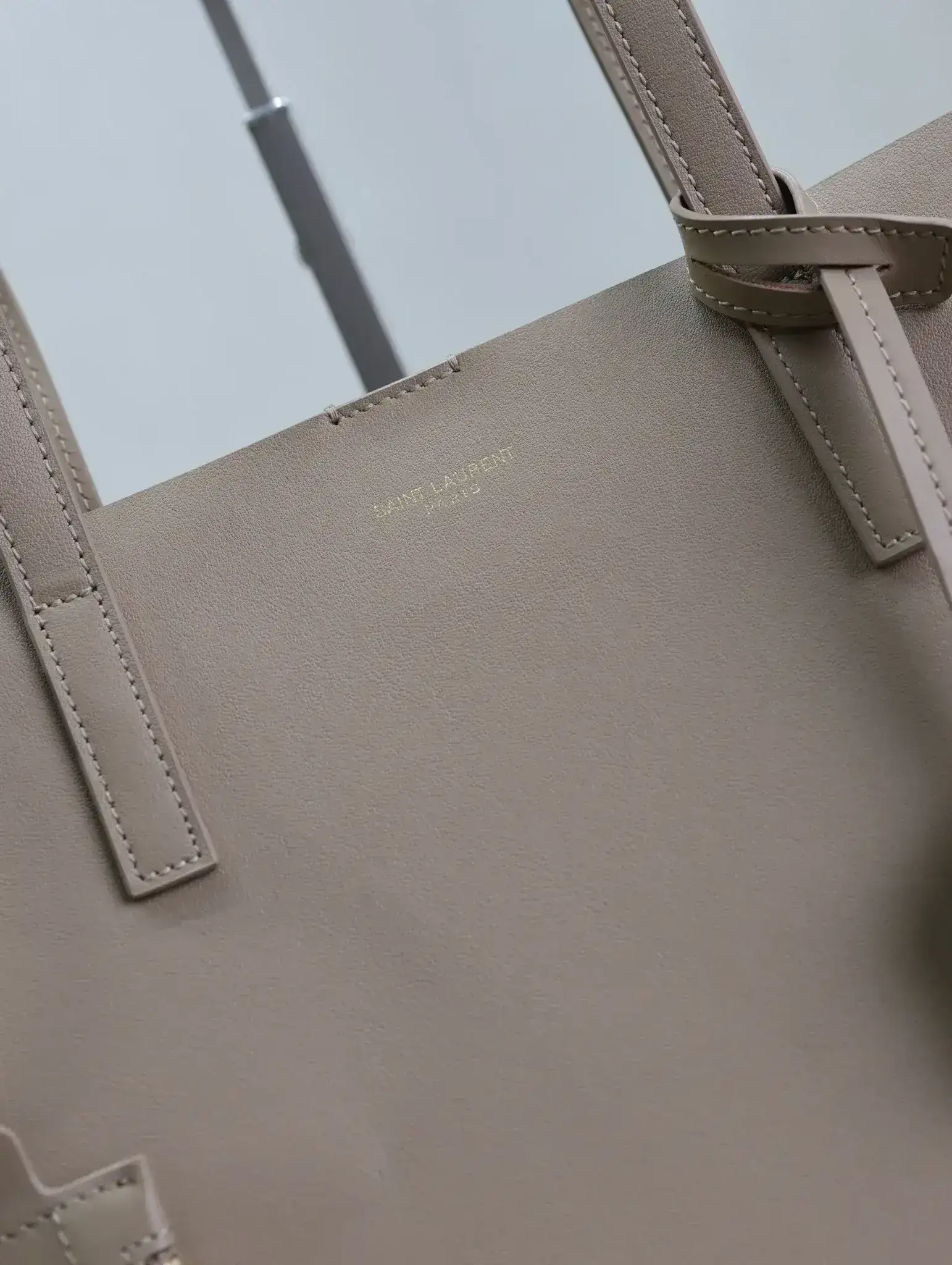 Saint Laurent Beige Calfskin Tote Bag product photo from LabelPicks