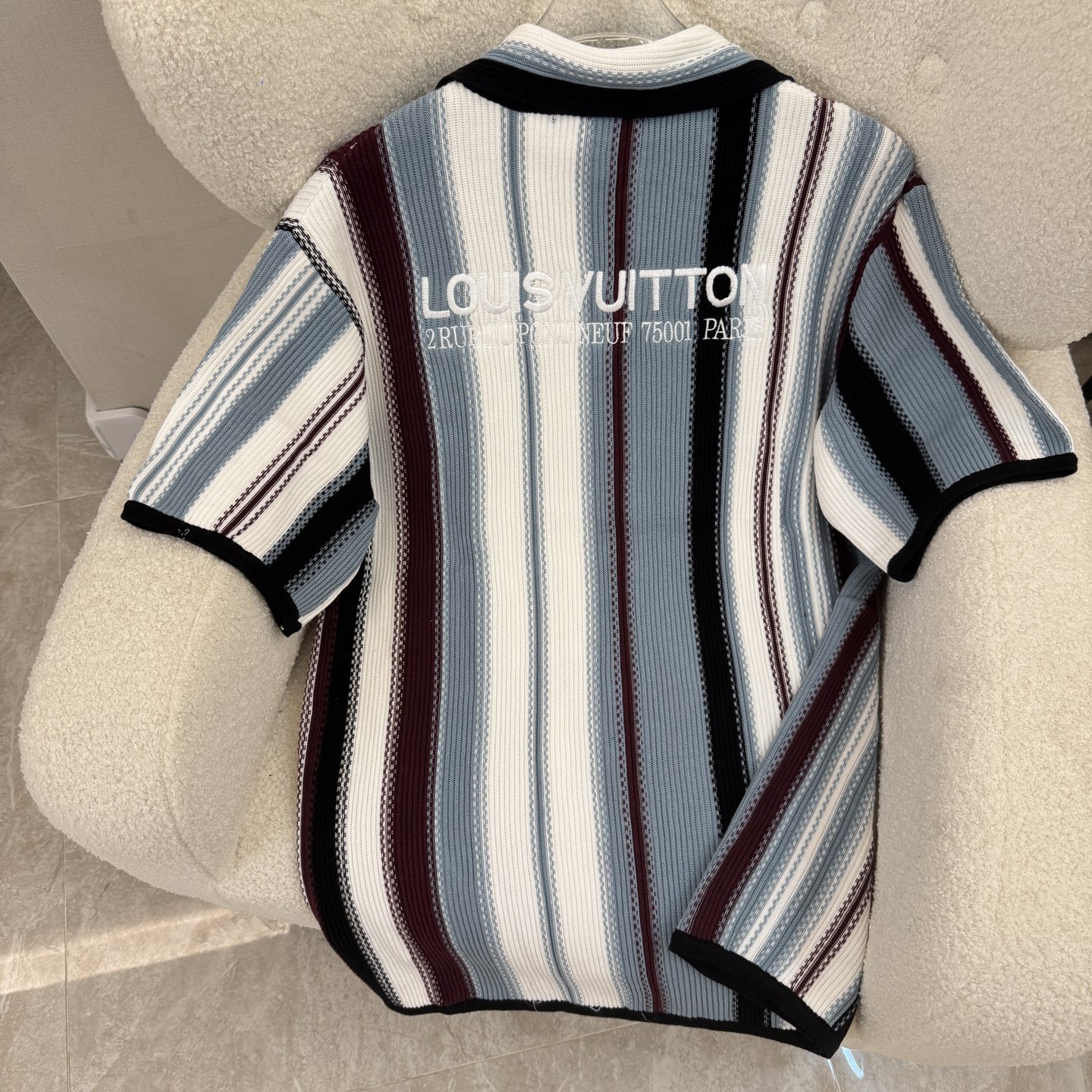 2025ss Embroidered knitted shirts