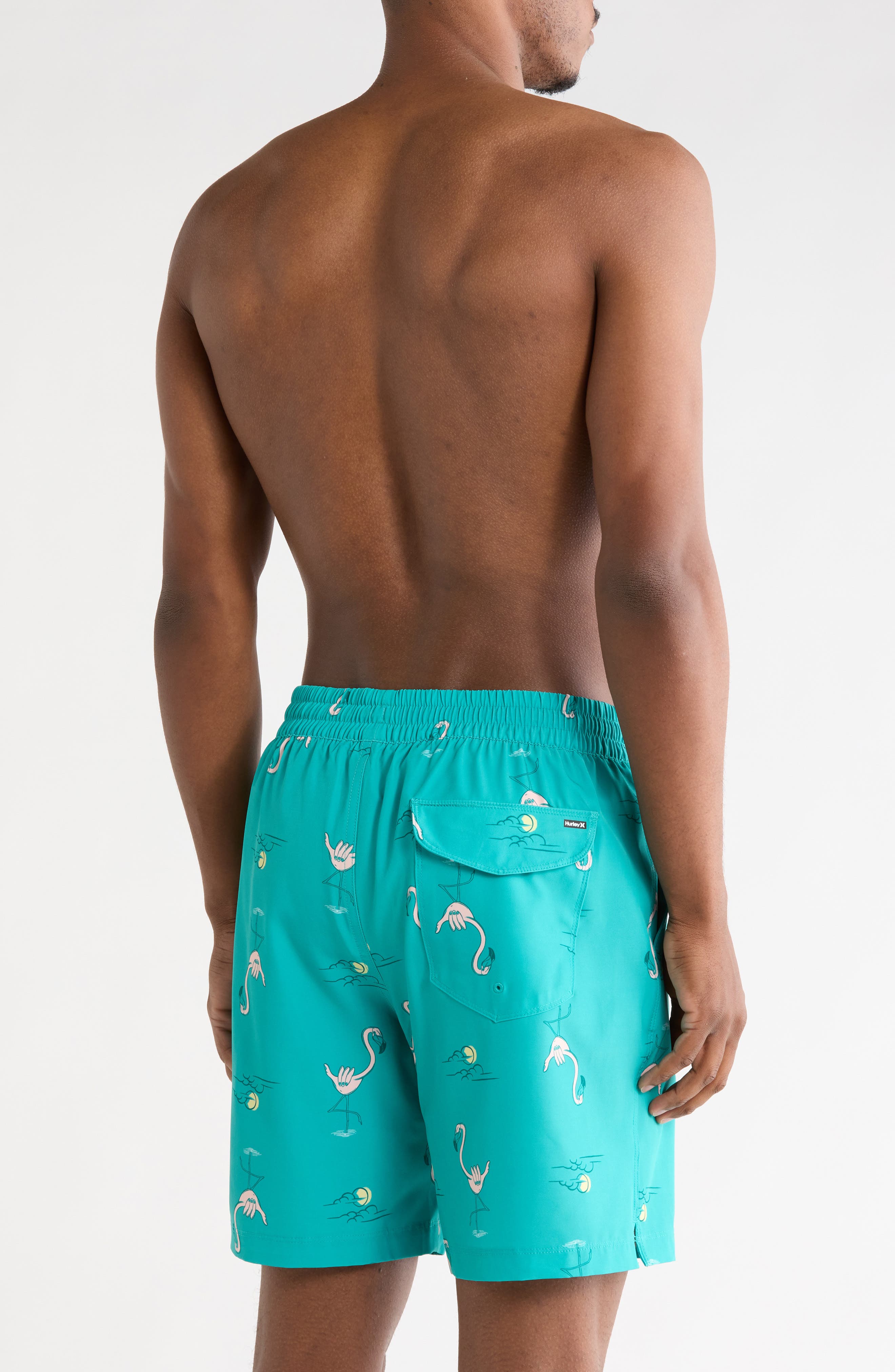 Hurley Shaka Flamingo Volley Swim Shorts
