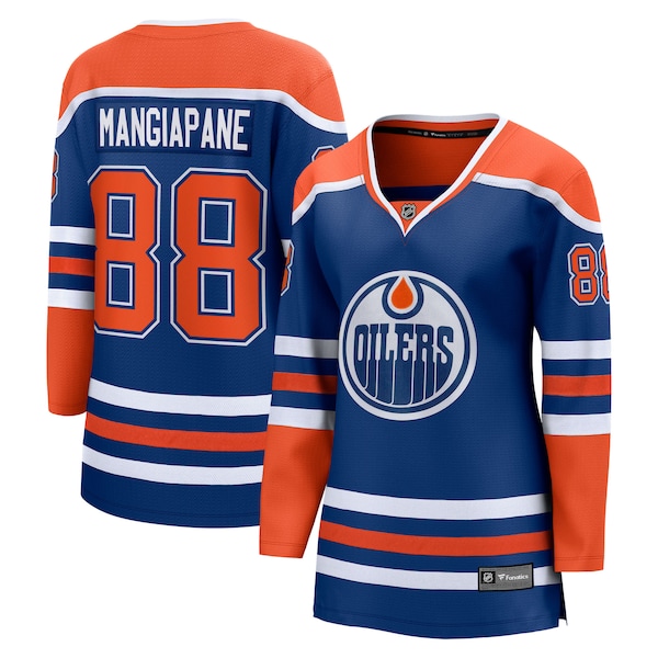 Andrew Mangiapane Edmonton Oilers  Women's Home Breakaway Jersey - Royal