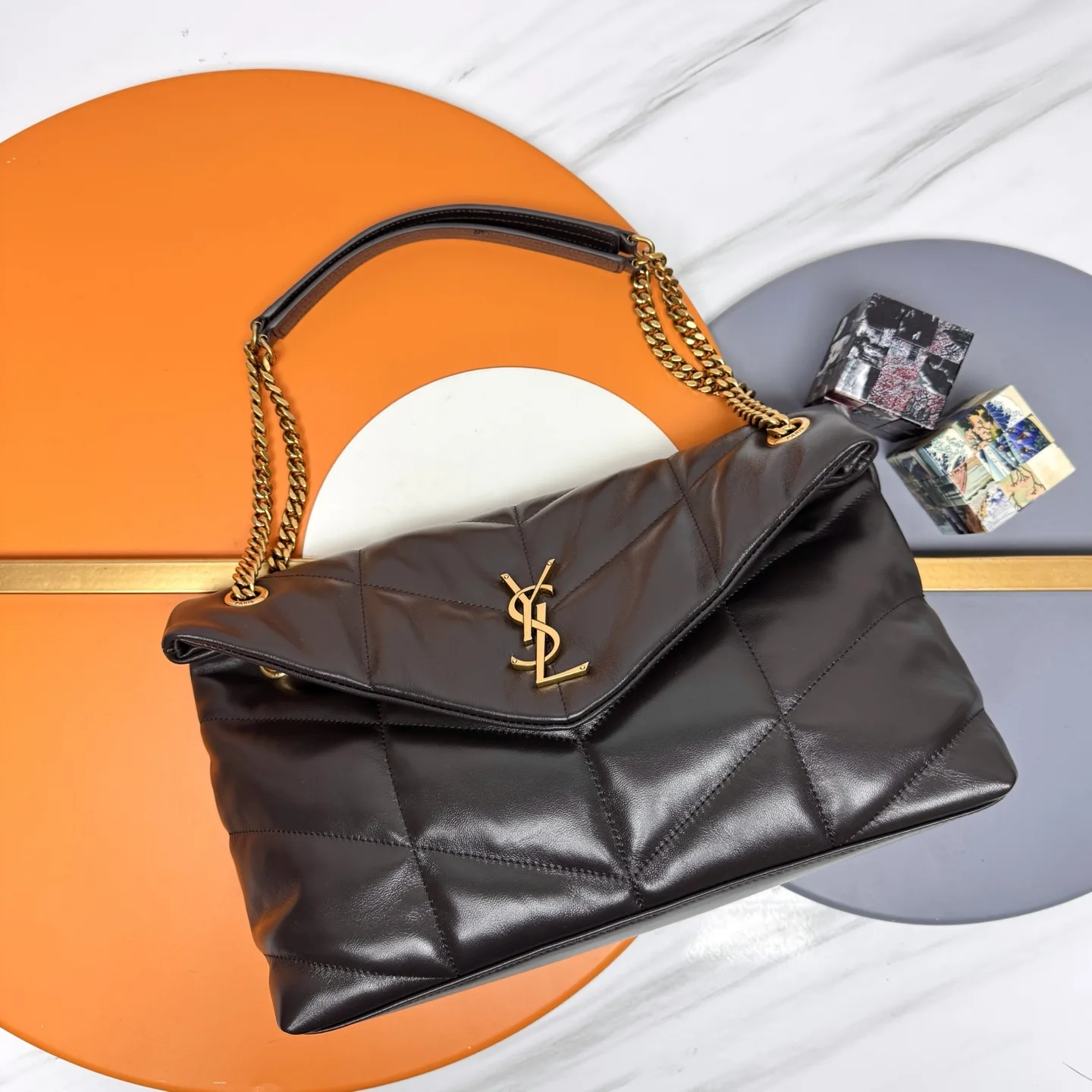 Saint Laurent Loulou Brown Quilted Leather Shoulder Bag product photo from LabelPicks