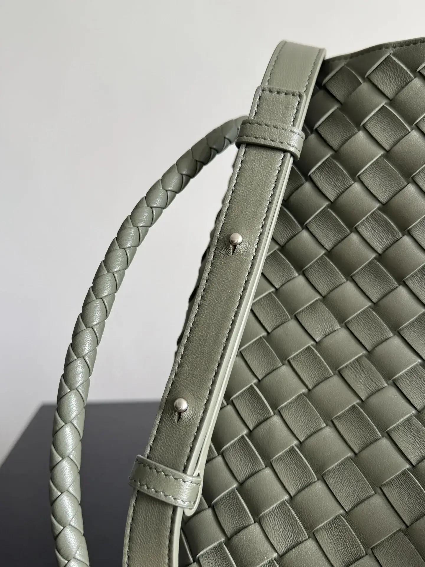 Bottega Veneta Andiamo Intrecciato Woven Leather Bucket Bag product photo from LabelPicks