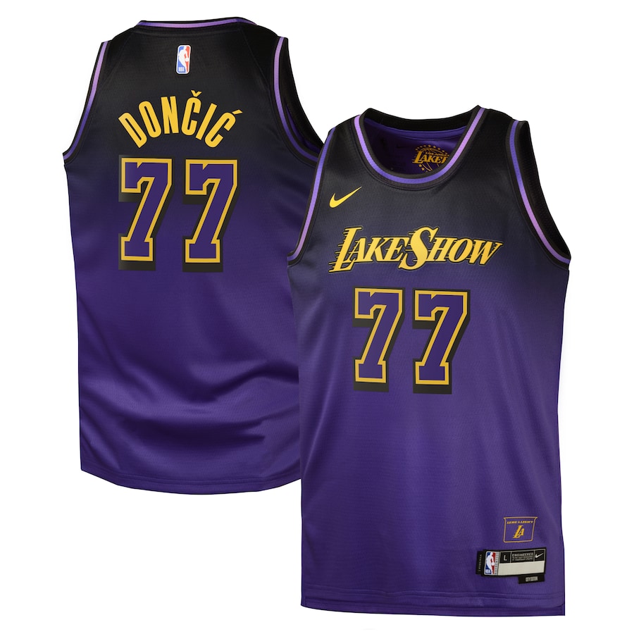 Luka Dončić Los Angeles Lakers Nike City Edition Swingman Jersey 2024 - Purple