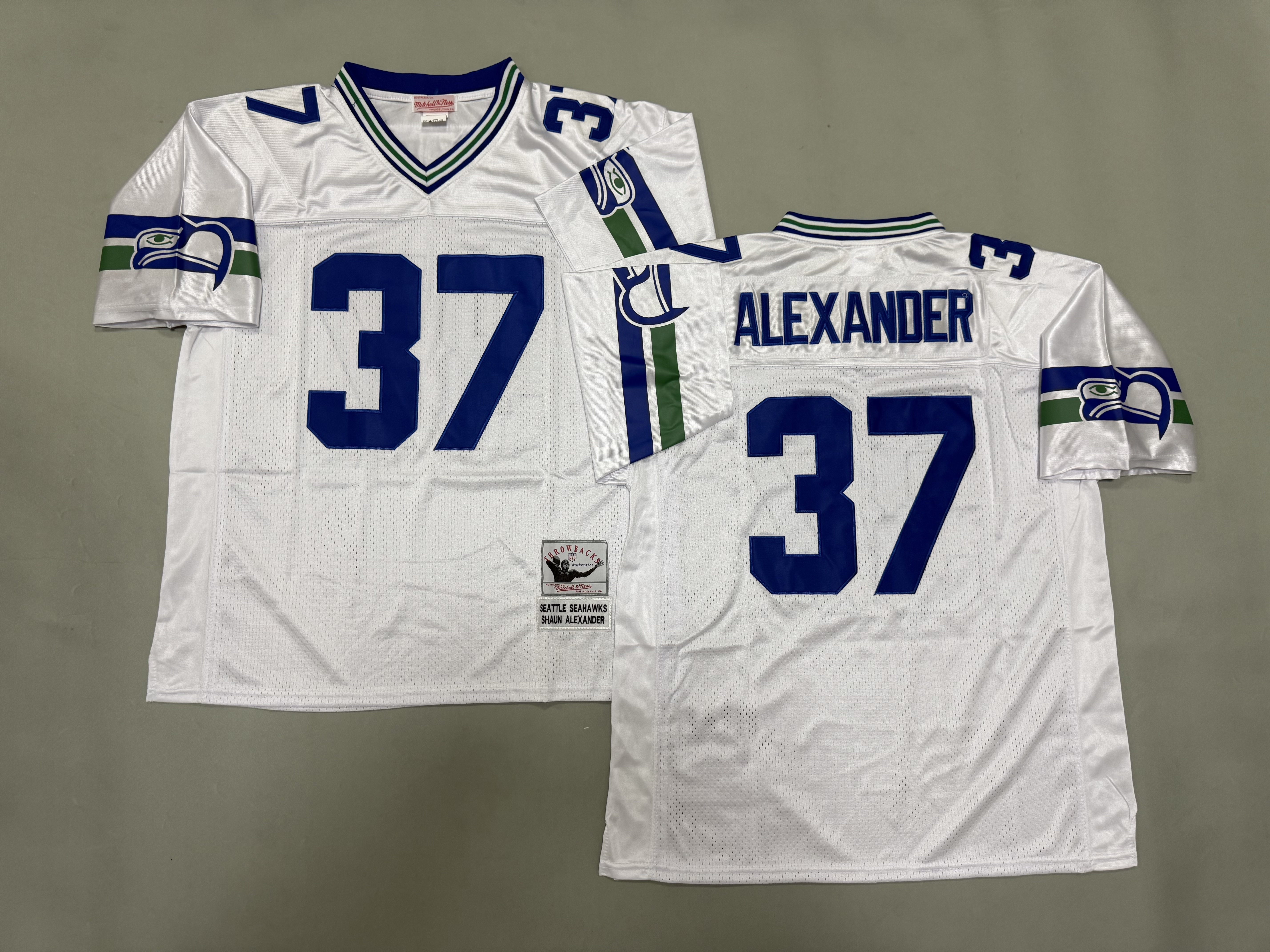 Shaun Alexander Seattle Seahawks Authentic Throwback Retired Player Jersey