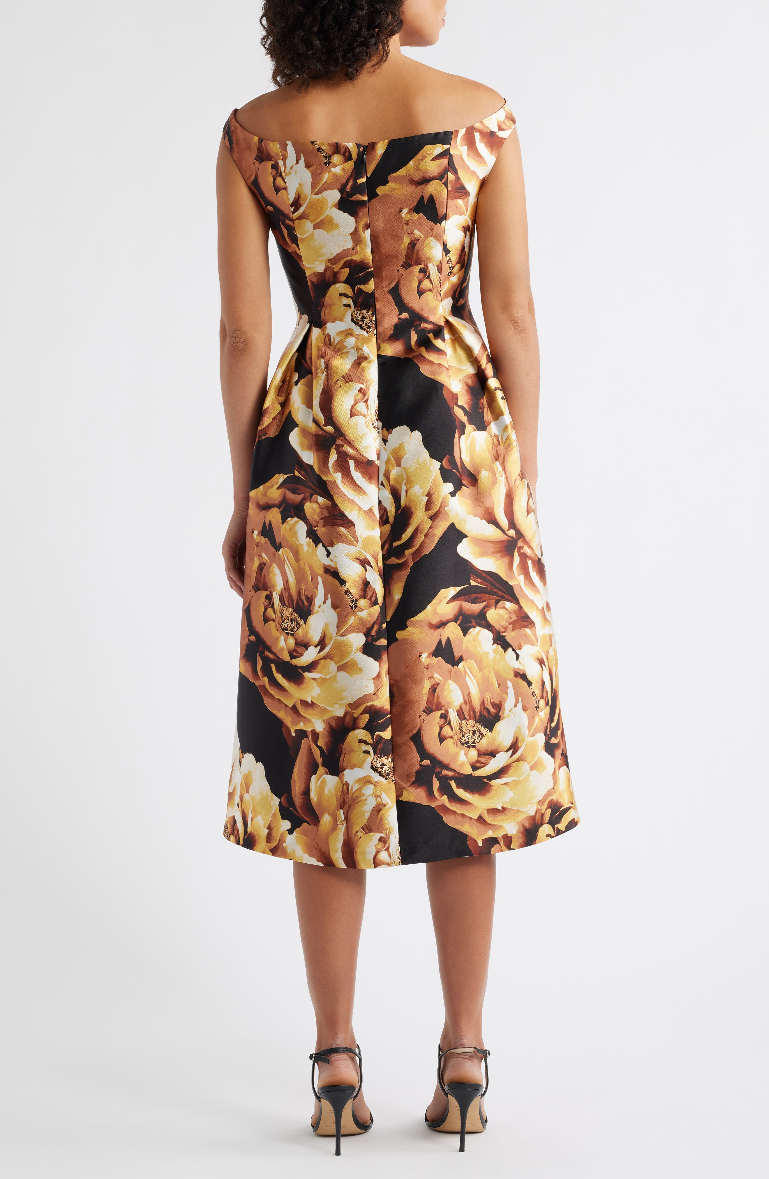 Julia Jordan Floral Off-the-Shoulder Cocktail Dress