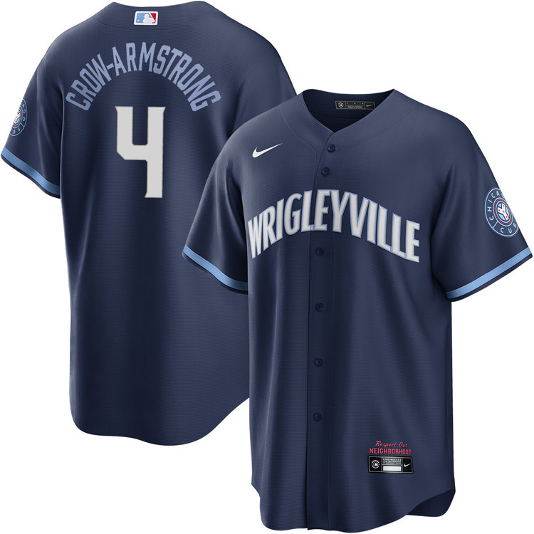 Pete Crow-Armstrong Chicago Cubs Nike City Connect Player Jersey - Navy