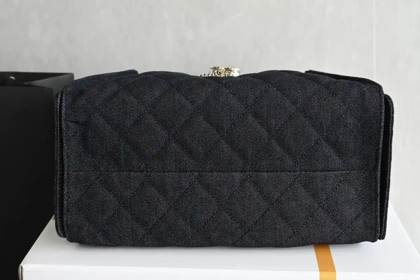 Chanel Navy Denim Top Handle Bag product photo from LabelPicks