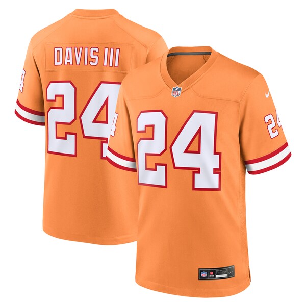 Carlton Davis III Tampa Bay Buccaneers Nike Throwback Game Jersey - Orange/Red
