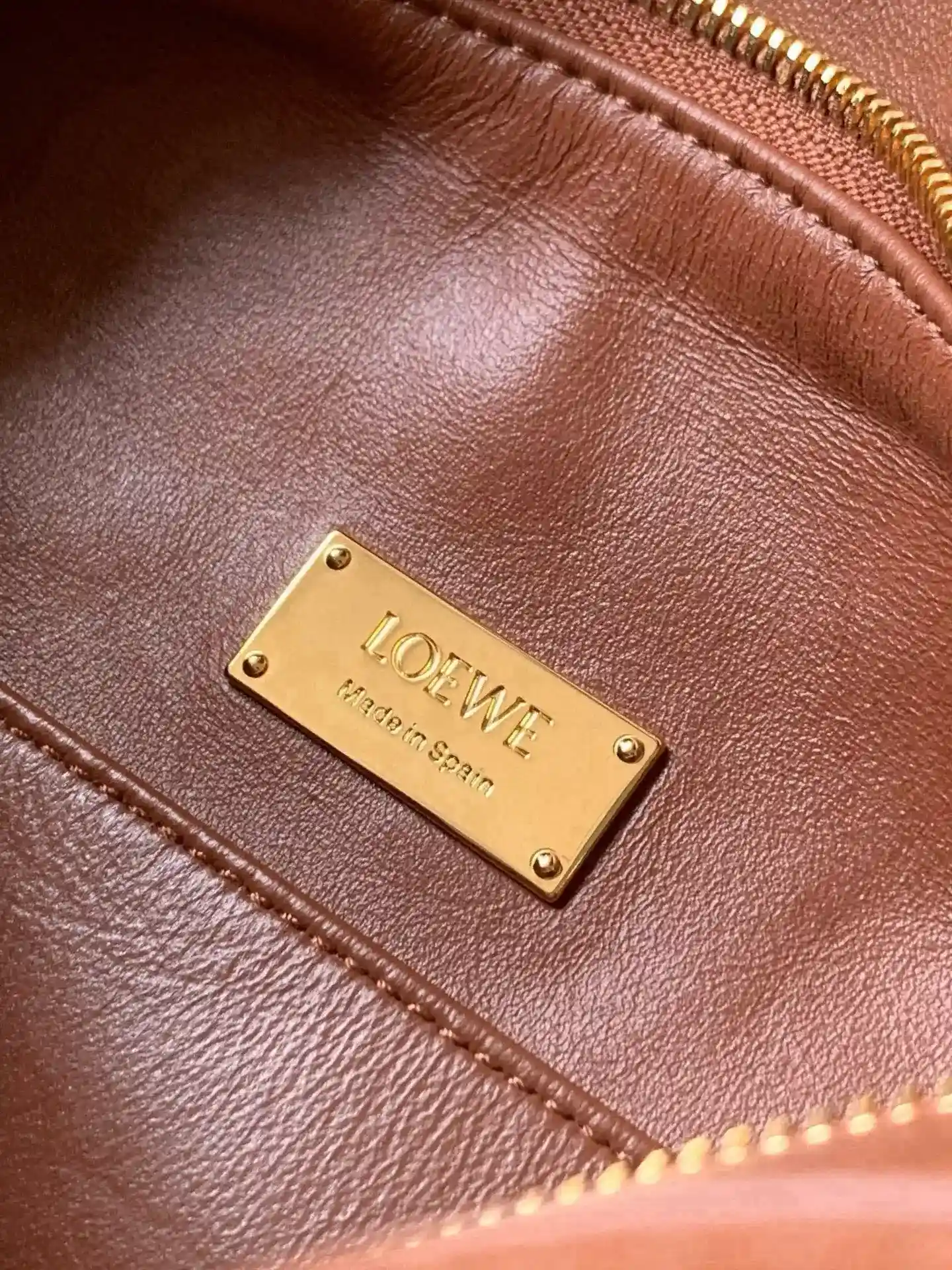 Loewe Brown Puzzle Lambskin Top Handle Bag product photo from LabelPicks