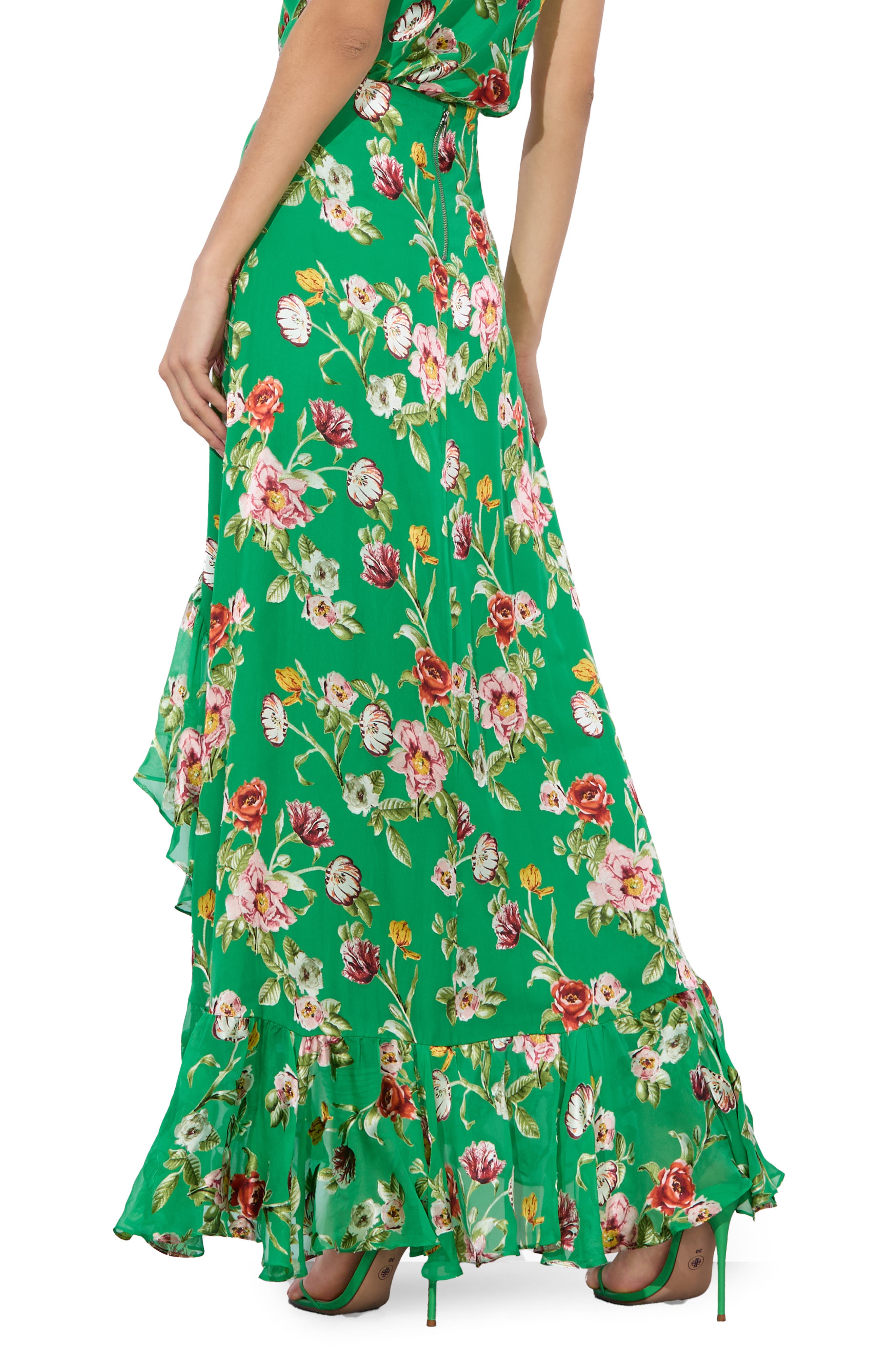Alice + Olivia Soraya Asymmetric Maxi Skirt