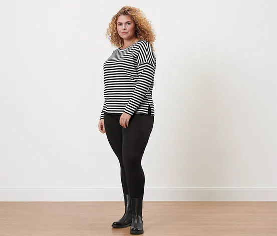 Gestreiftes Langarmshirt