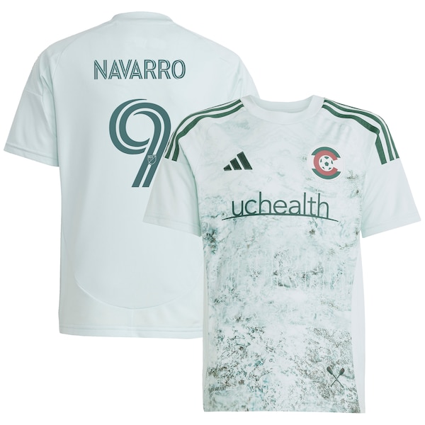 Rafael Navarro Colorado Rapids adidas Youth 2025 Headwaters Replica Player Jersey - Green