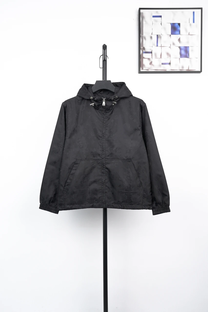 Louis Vuitton Black City Scene Print Hooded Jacket product photo from LabelPicks