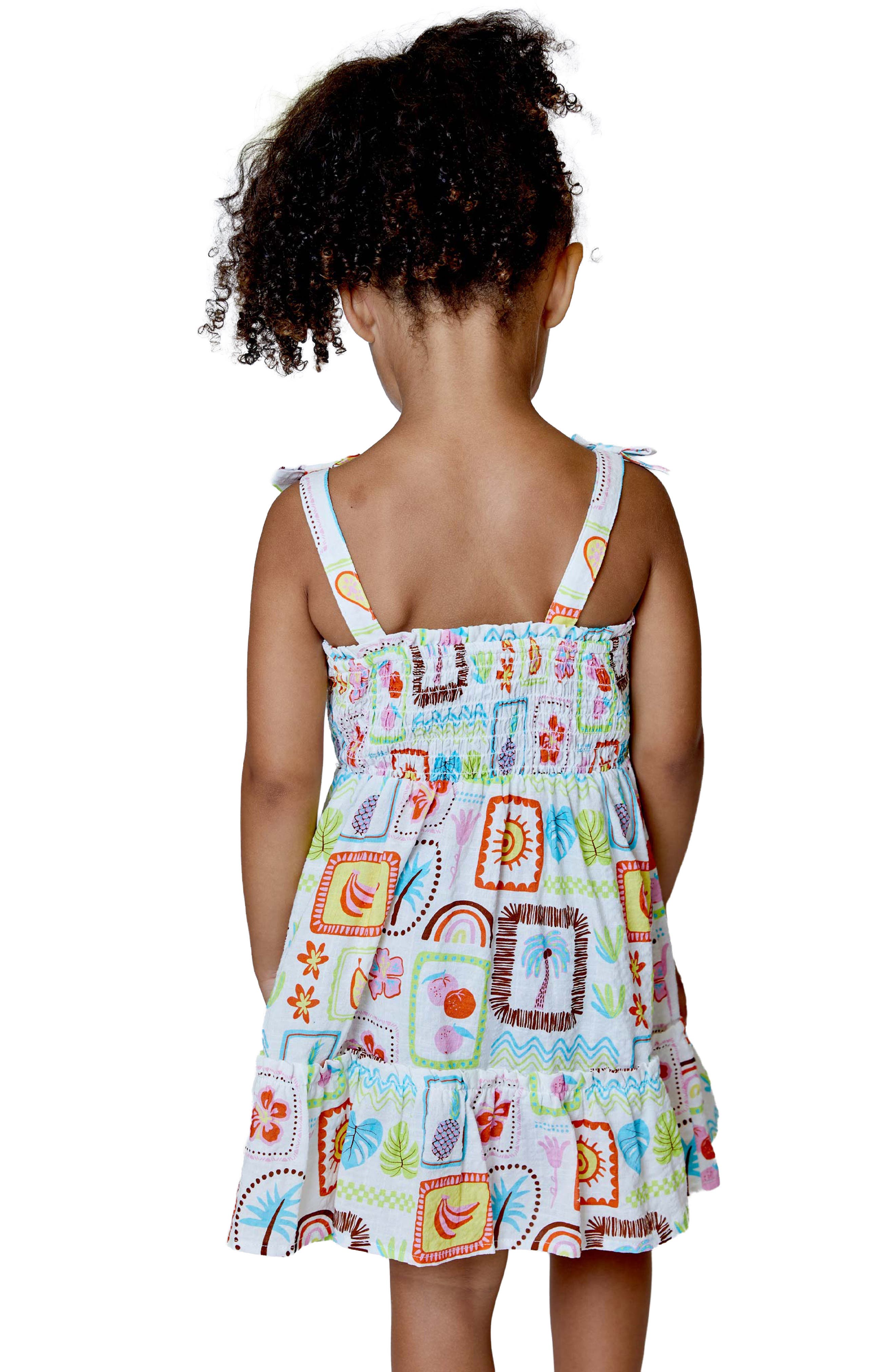 Design History Kids' Print Smocked Sundress