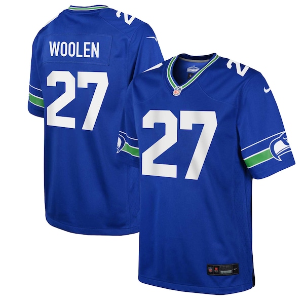 Tariq Woolen Seattle Seahawks Nike Youth Alternate Player Game Jersey - Royal