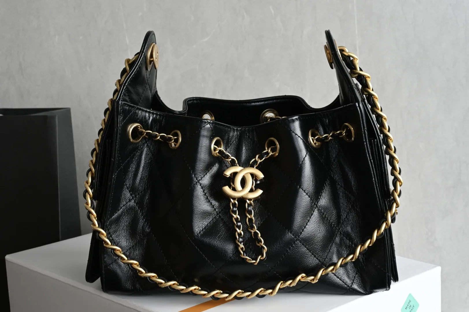 Chanel Black Calfskin Hobo Bag product photo from LabelPicks