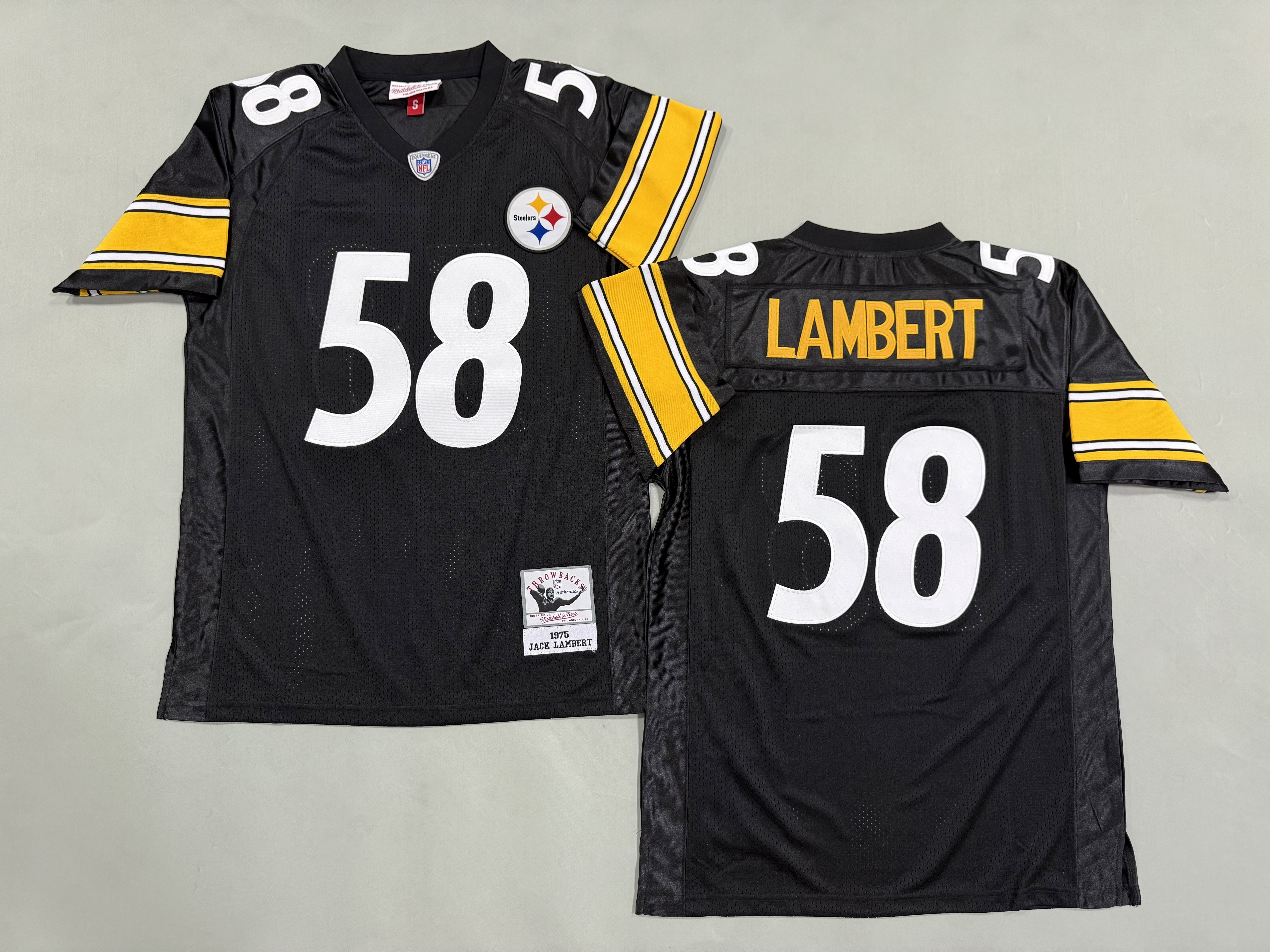 Jack Lambert Pittsburgh Steelers Authentic Throwback Retired Player Jersey