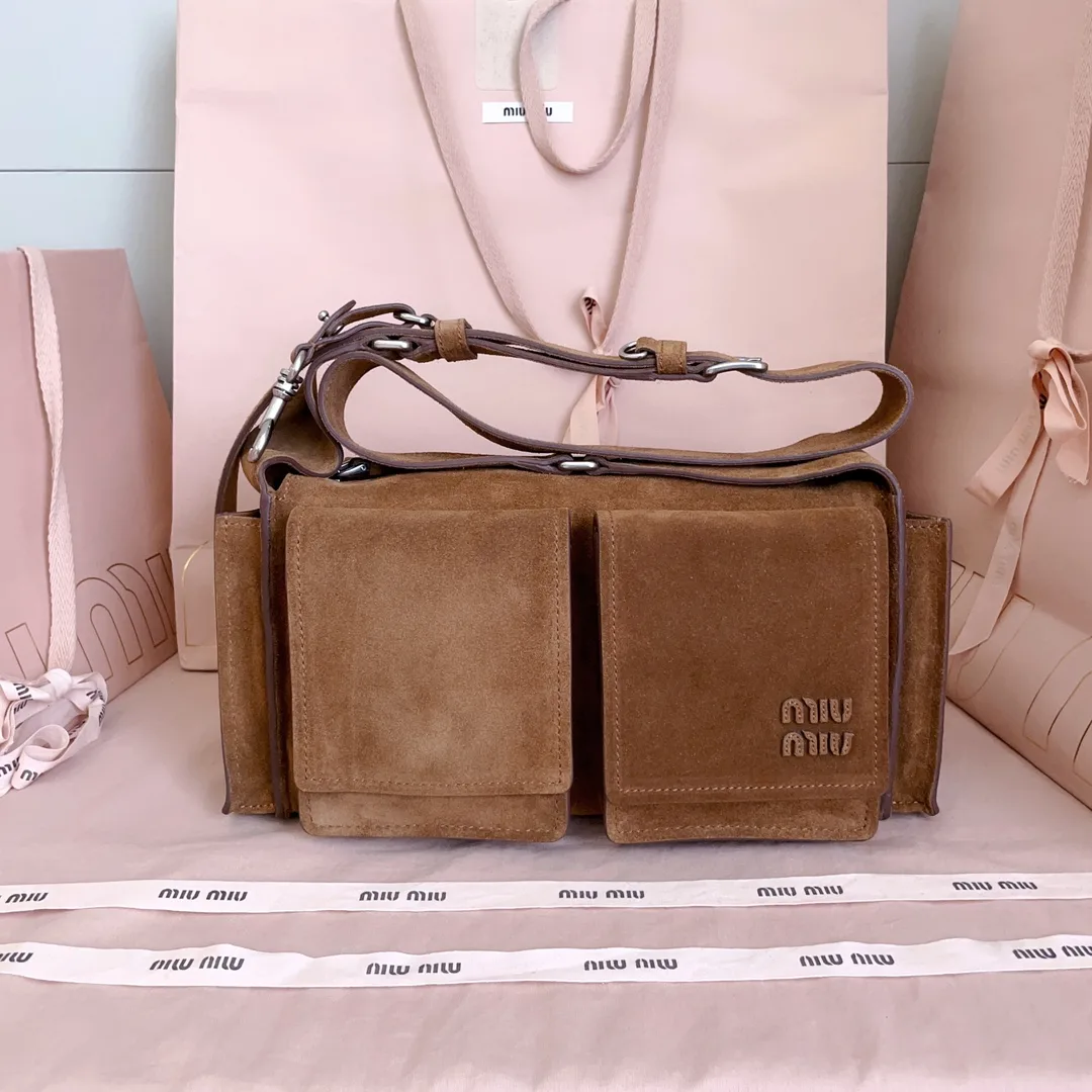 Miu Miu Suede Leather Crossbody Bag product photo from LabelPicks