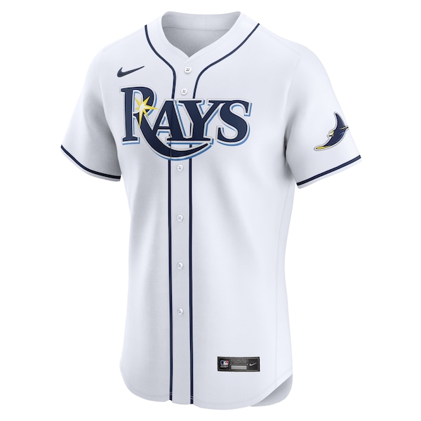 Tampa Bay Rays Nike Home Elite Custom Jersey - White