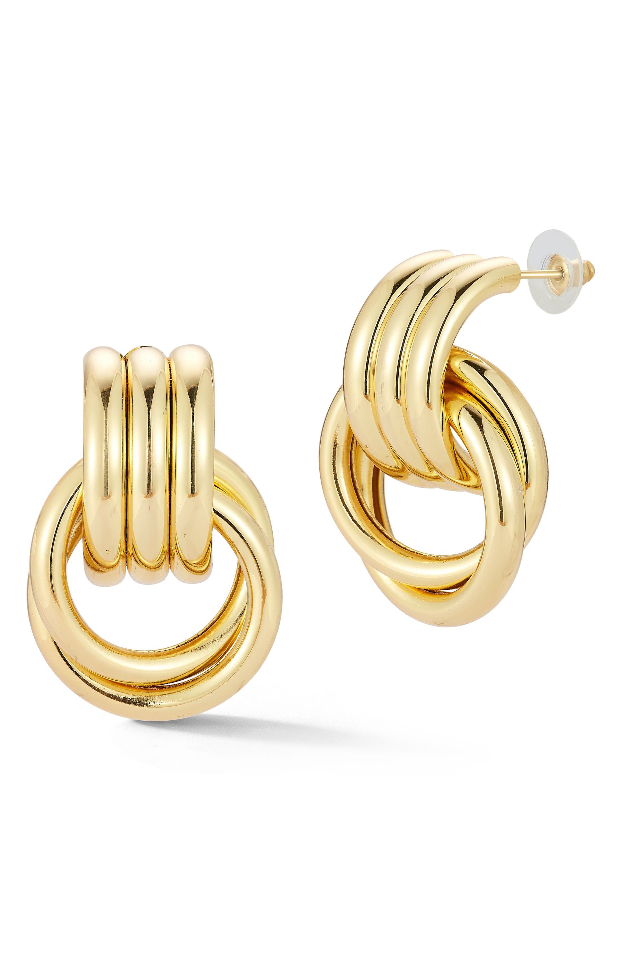GLAZE JEWELRY Door Knocker Stud Earrings