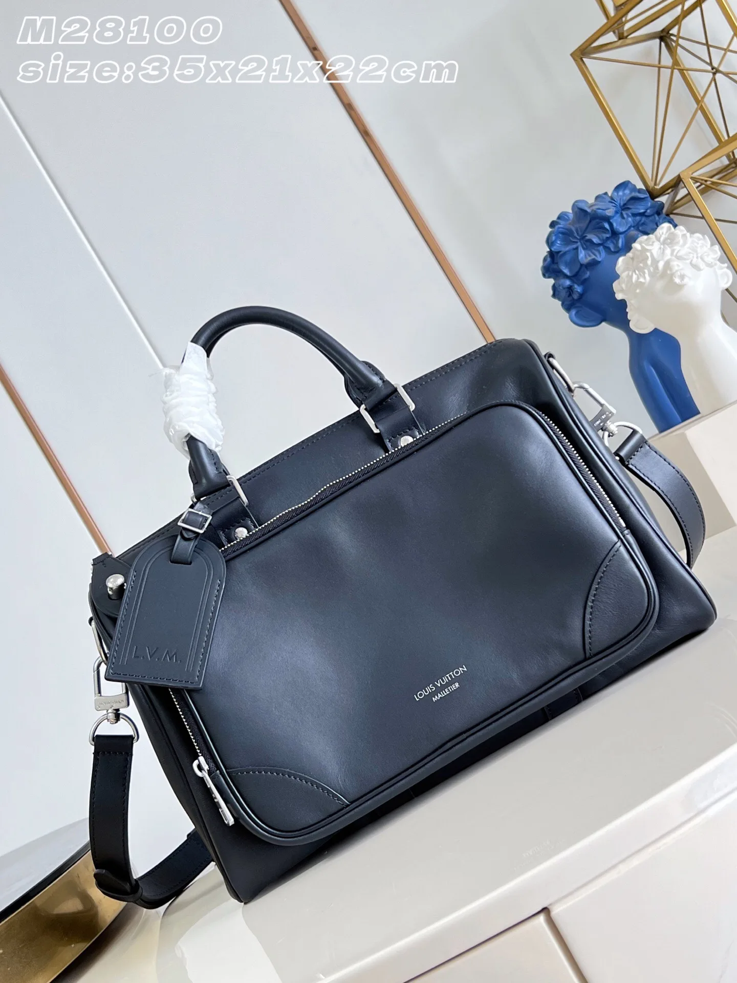 Louis Vuitton Keepall Black Calfskin Tote Bag product photo from LabelPicks