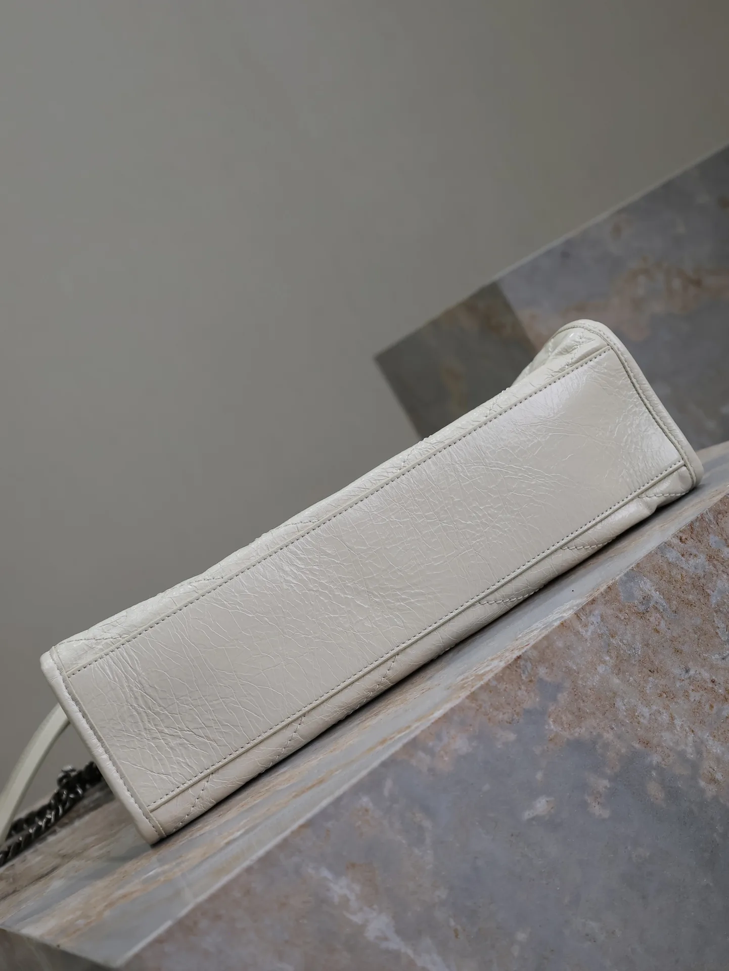 Bottega Veneta White Calfskin Tote Bag product photo from LabelPicks