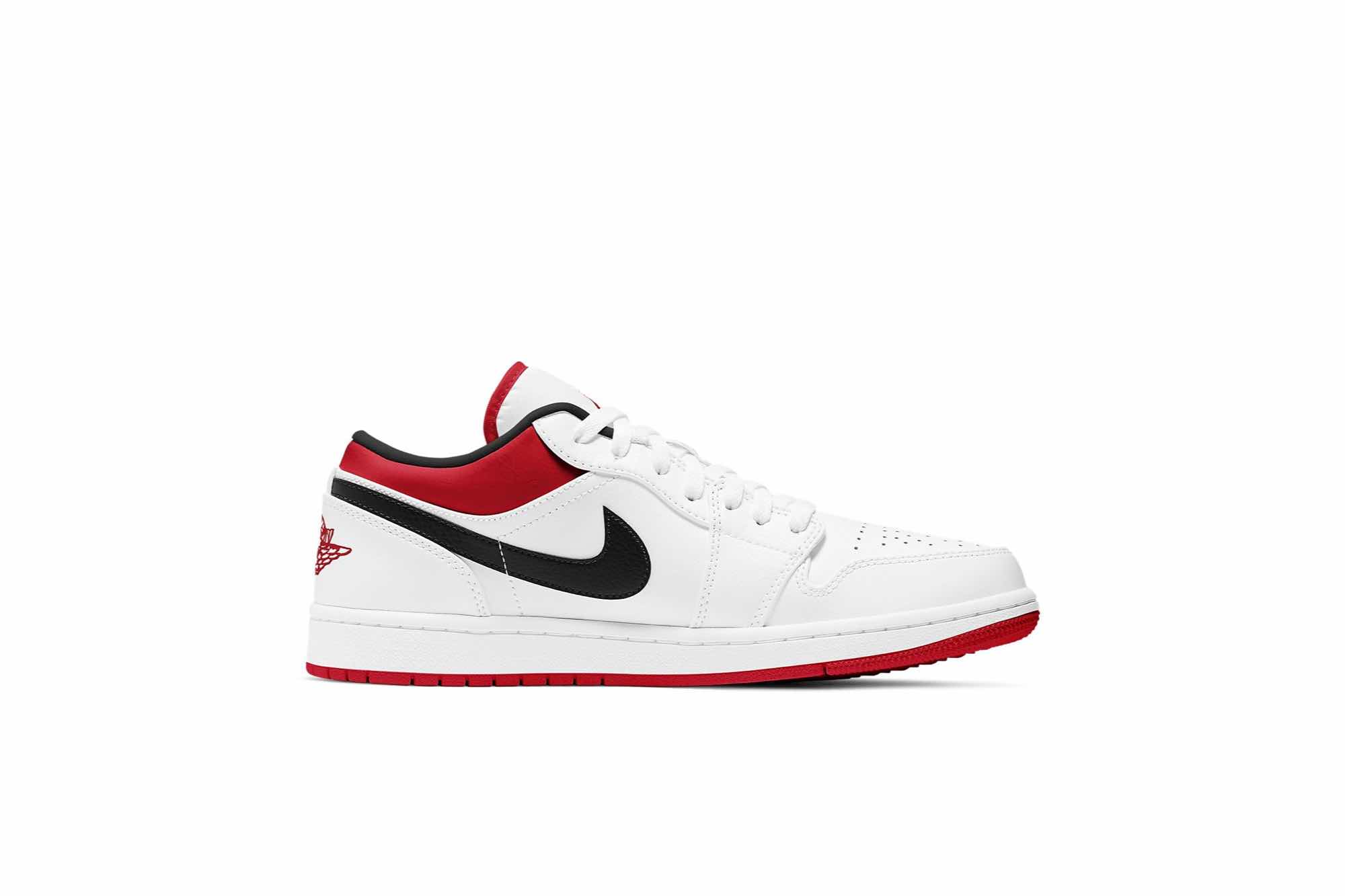 Air Jordan 1 Low ‘White University Red’ 553558-118