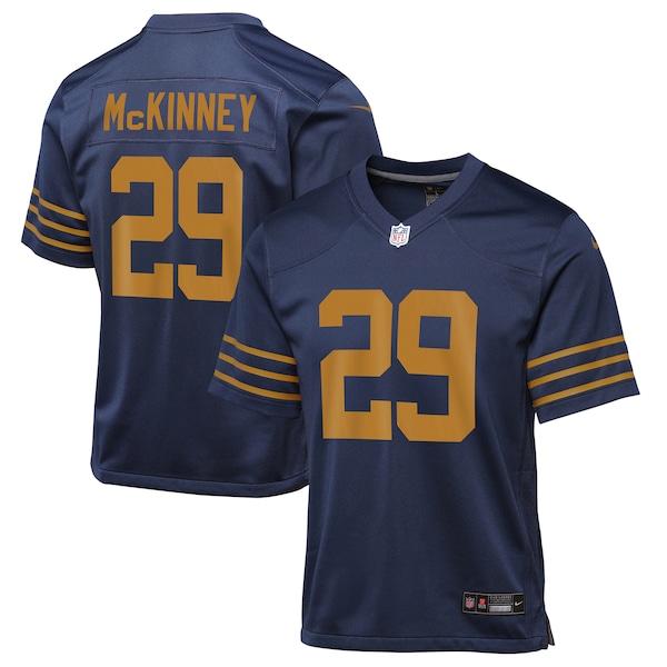 Xavier McKinney Green Bay Packers Nike Youth The 1923 Classic Game Jersey - Navy
