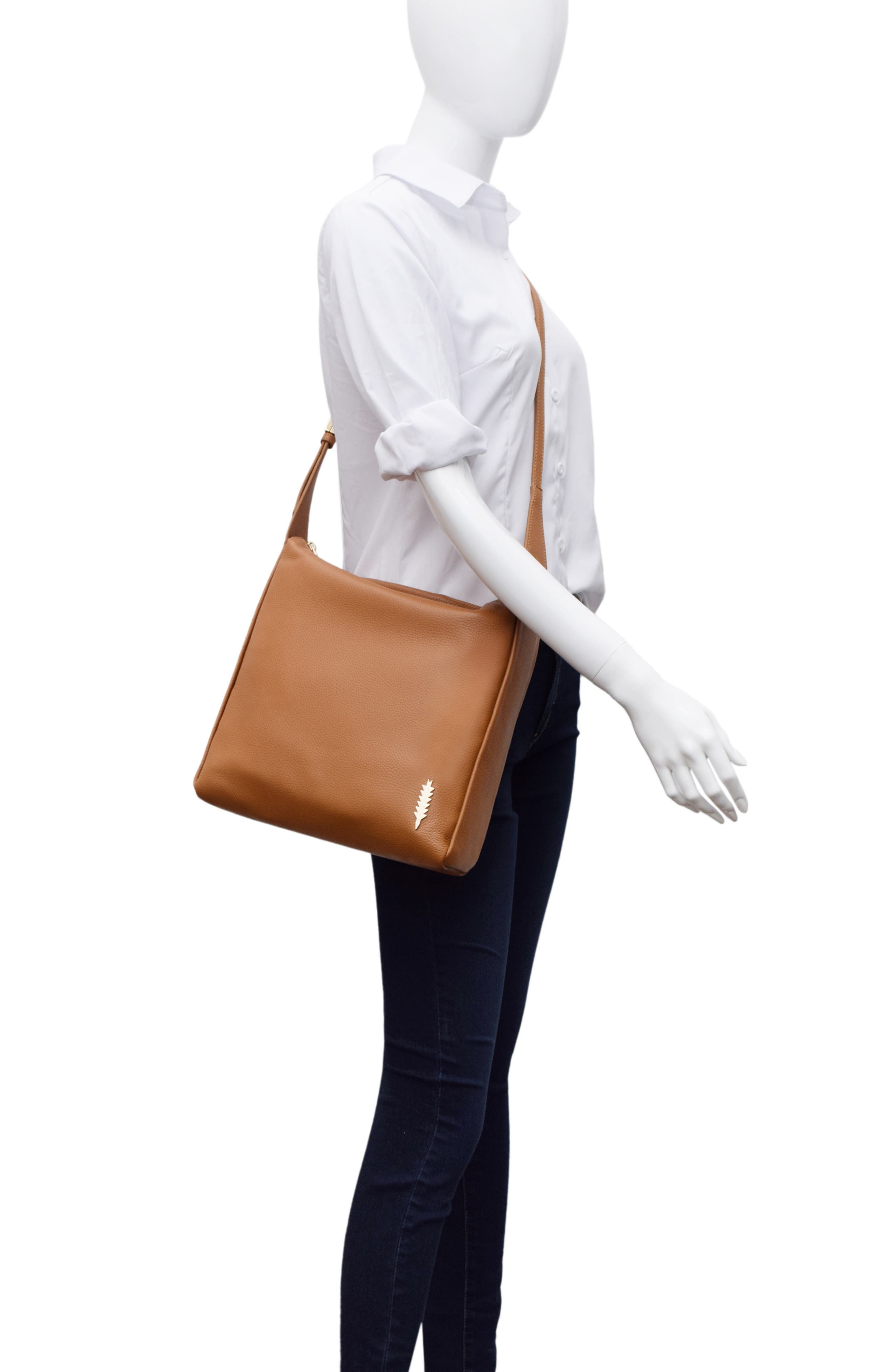 Thacker Bella Pebbled Leather Crossbody Bag