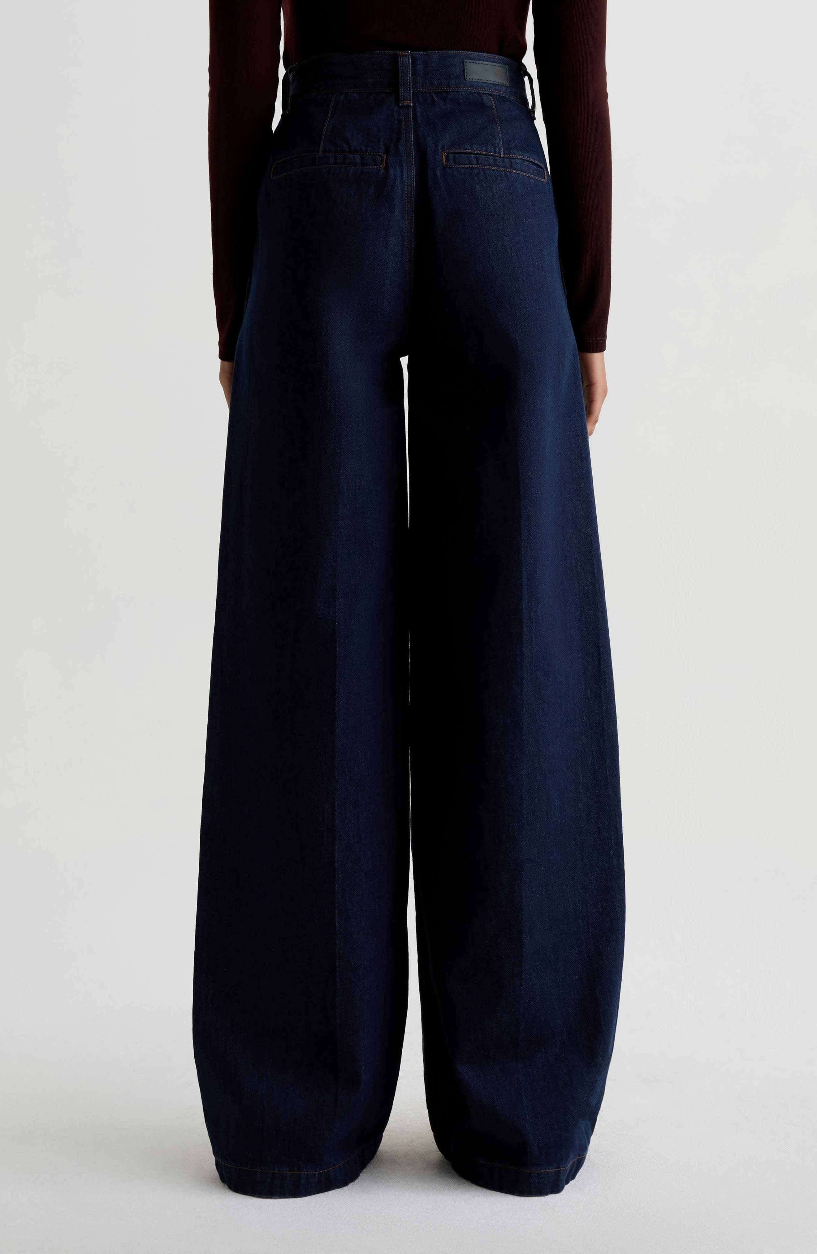 AG Deven Ultra High Waist Wide Leg Trouser Jeans