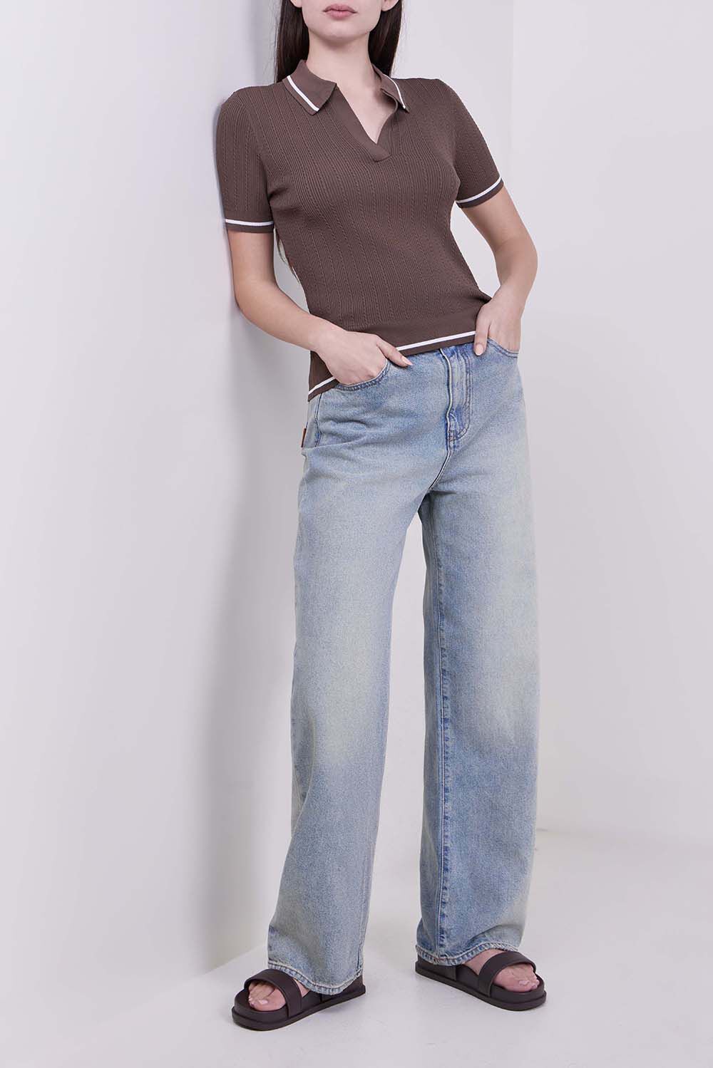 ARMANI EXCHANGE חולצת פולו בגזרת סלים