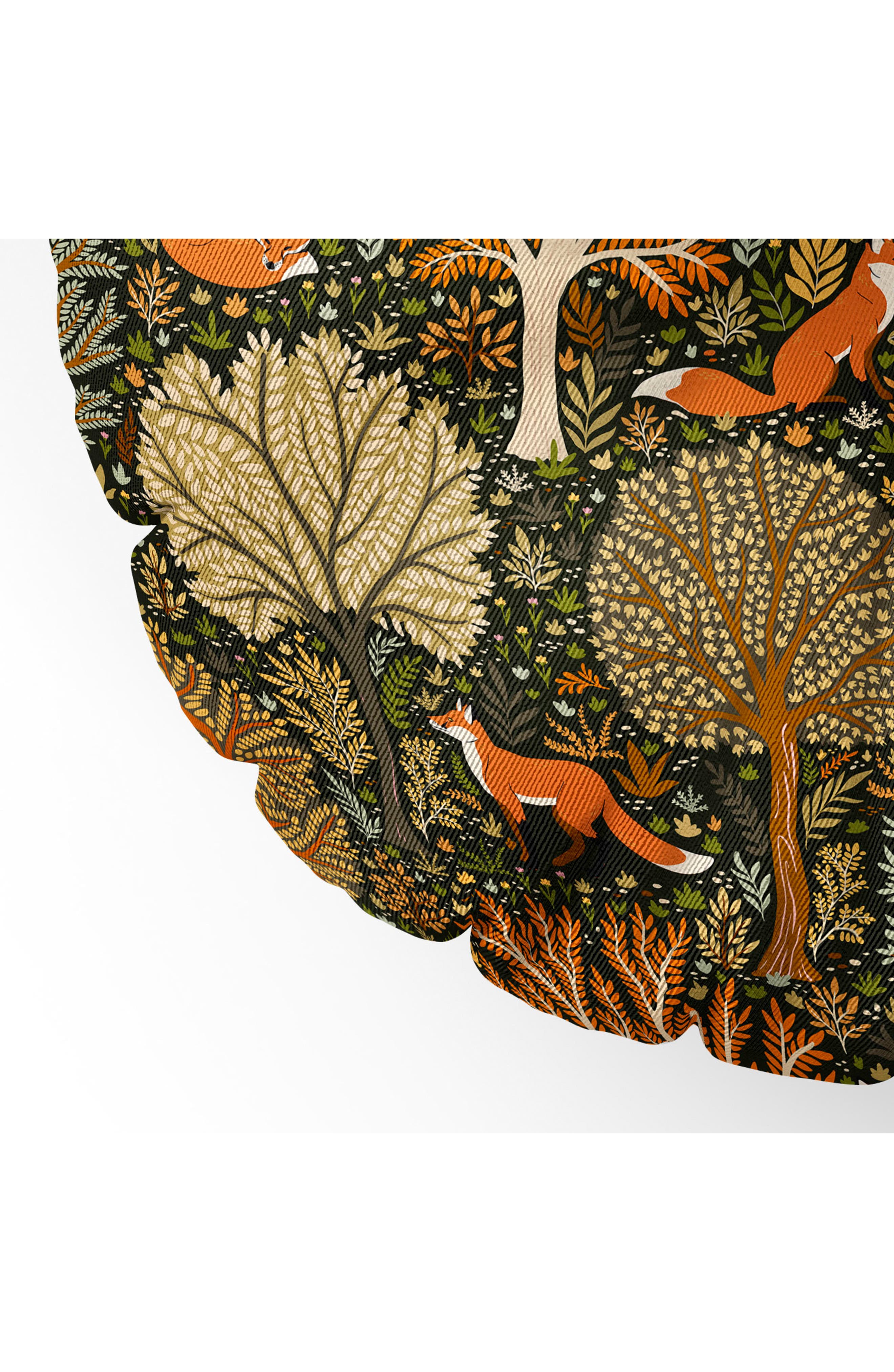 Deny Designs Countryside Woodland Fox Floor Pillow