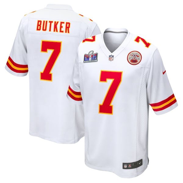 Harrison Butker Kansas City Chiefs Nike Super Bowl LVIII Game Jersey - White